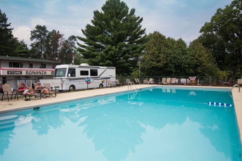 Best RV Resorts with Water Parks Bonanza Camping Resort in Wisconsin Dells, Wisconsin