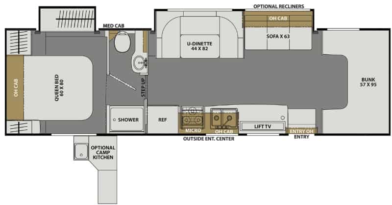 Class C RVs for Full-Time Living Coachmen Freelander 31MB Floorplan