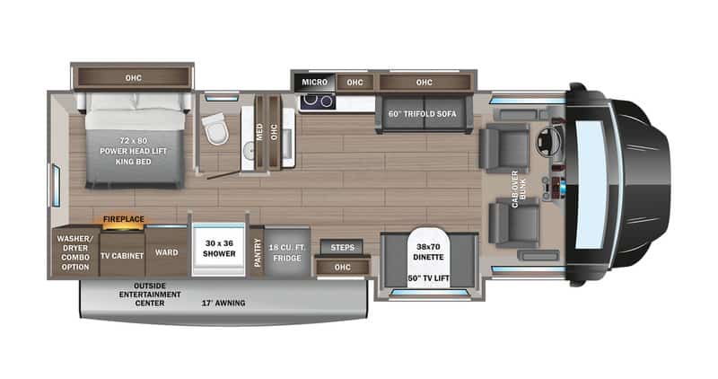 Class C RV Full Time Living Jayco Seneca XT 35L Floorplan