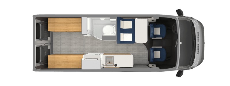 Class B RVs for Families Airstream Rangeline Floorplan