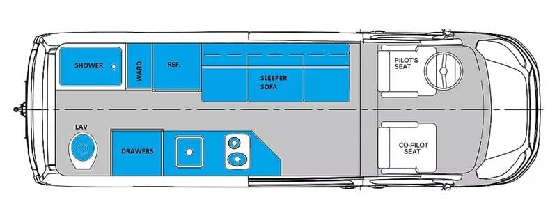 Chinook RV Bayside Floorplan