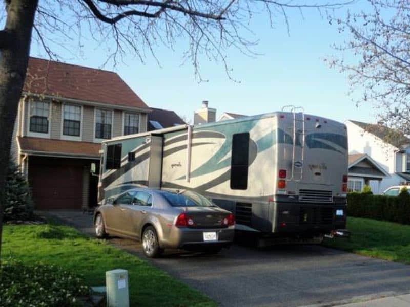 Can you park a motorhome in your driveway